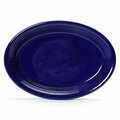 Tuxton China Concentrix 13.5 in. x 9.75 in. Oval Platter Coupe - Cobalt - 6 pcs CCH-1352